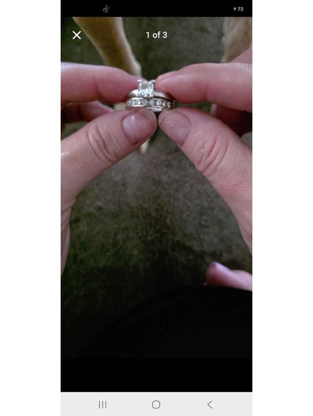 Blue Nile Diamond Wedding Ring Size 6 Platinum 1/4 Ct